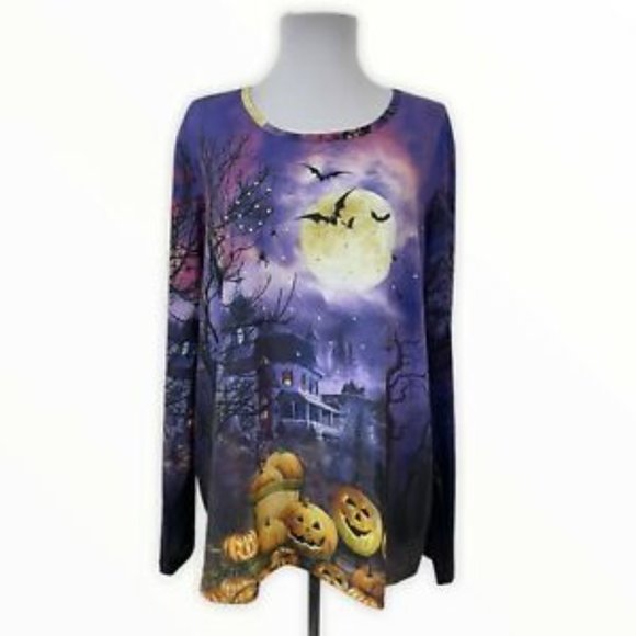 Gloria Vanderbilt Tops - GLORIA VANDERBILT HALLOWEEN TOP SIZE XXL